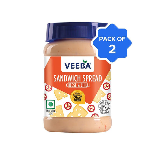 Veeba Cheese & Chilli Sandwich Spread - Pack of 2 : 2 x 250 g