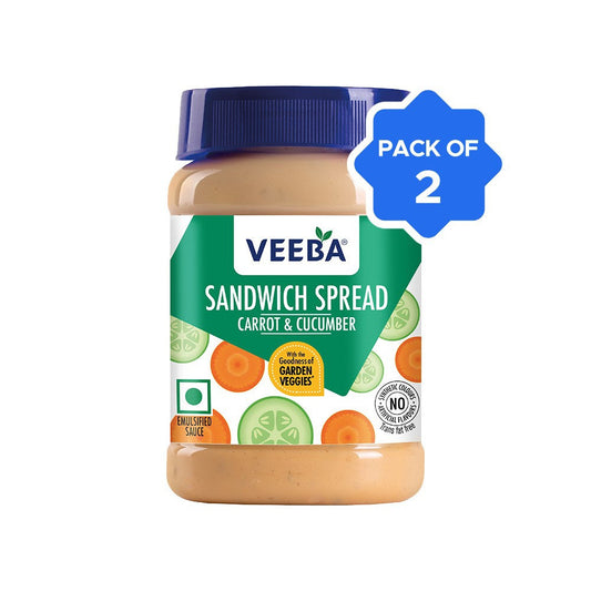 Veeba Carrot & Cucumber Sandwich Spread - Pack of 2 : 2 x 250 g