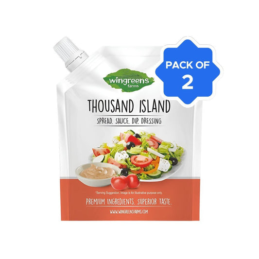 Wingreens Farms Thousand Island Salad Dressing - Pack of 2 : 2 x 180 g
