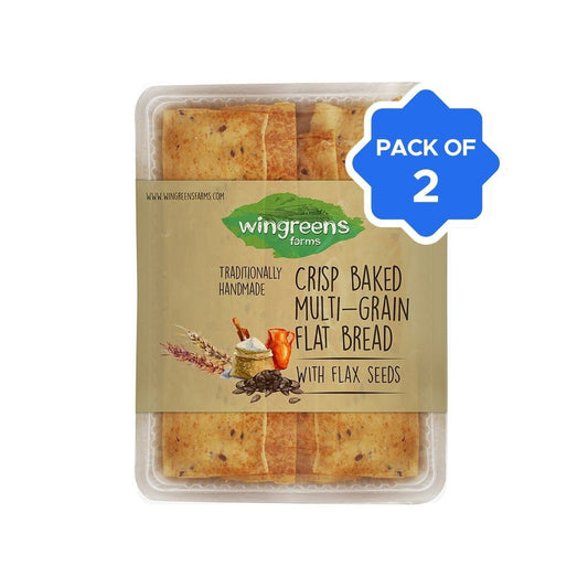 Wingreens Farms Multigrain Baked Flat Bread Sticks - Pack of 2 : 2 x 100 g