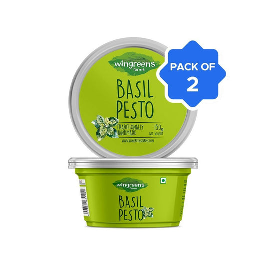 Wingreens Farms Basil Pesto Dip - Pack of 2 : 2 x 150 g
