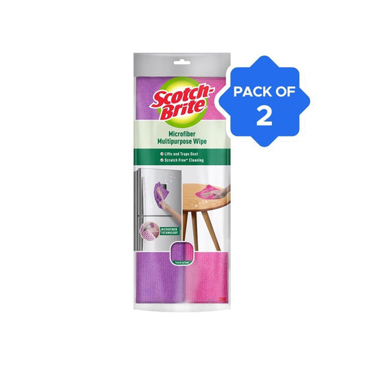Scotch Brite Multipurpose Microfiber Cloth - Pack of 2 : 2 x 1 unit