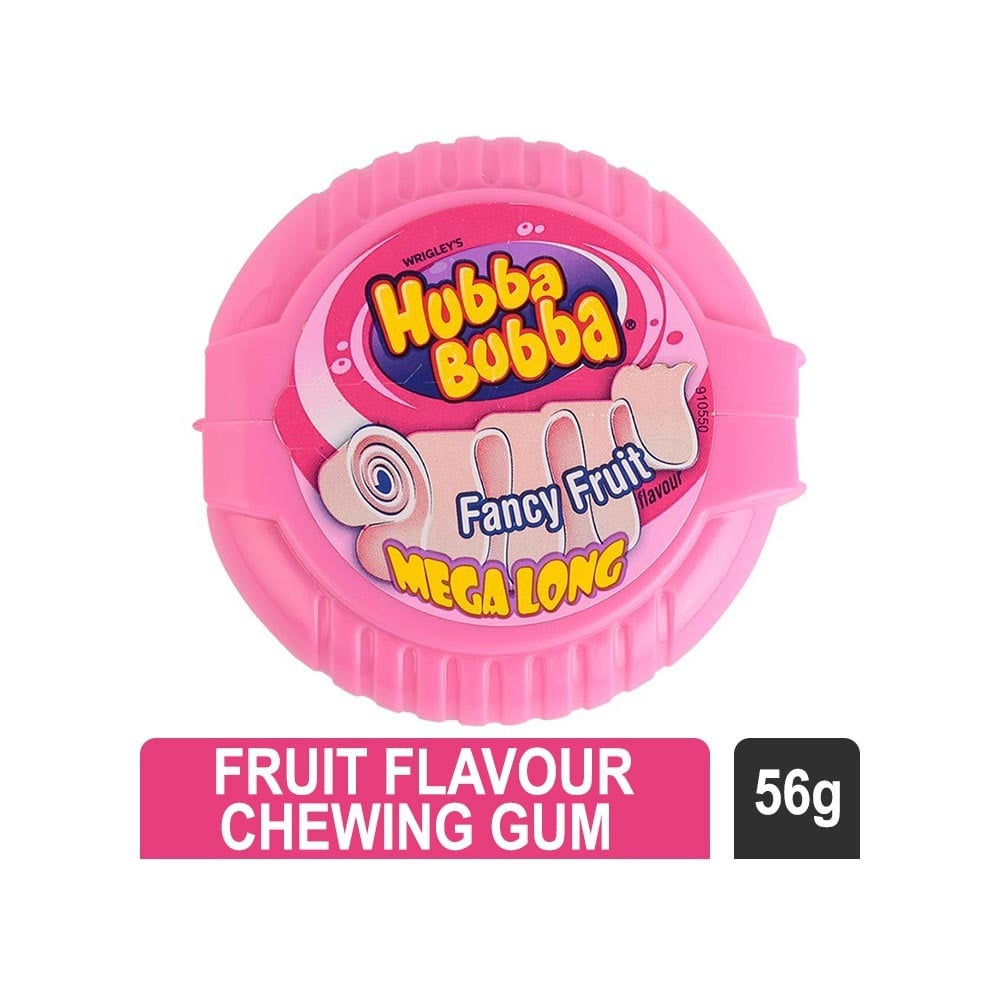 Wrigley's Hubba Bubba Fruit Flavour Chewing Gum : 56 g