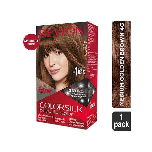 Revlon Colorsilk Hair Colour with Keratin (Medium Golden Brown) : 1 pack