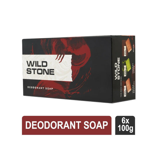 Wild Stone Deodorant Soap : 6 x 100 g