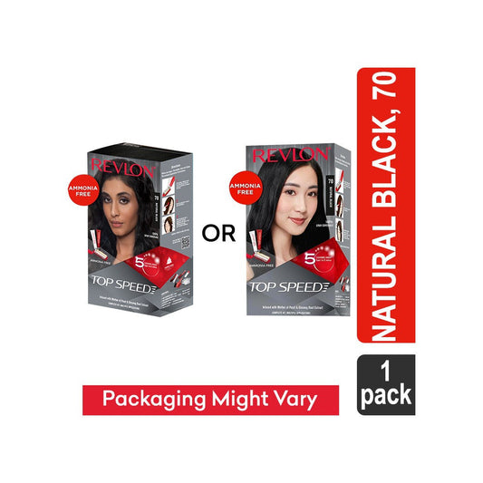 Revlon Top Speed Hair Colour (Natural Black, 70) : 1 pack