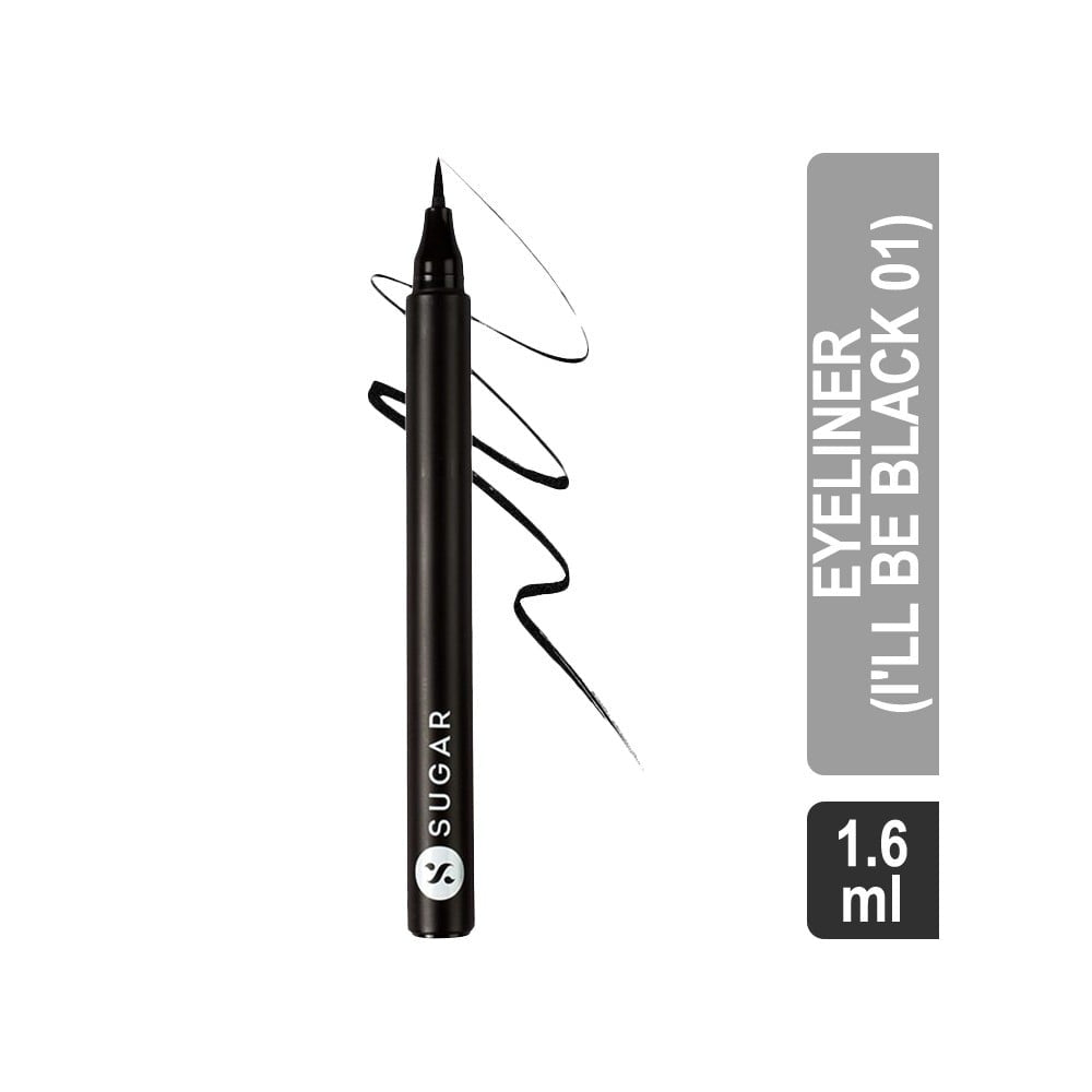 SUGAR Wingman Waterproof Micro Eyeliner (I'll Be Black 01) : 1.6 ml