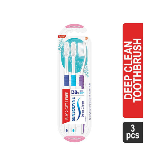Sensodyne Deep Clean Toothbrush - Buy 2 Get 1 Free : 1 pack (3 pieces)