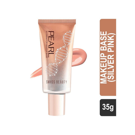 Swiss Beauty Pearl Illuminator Makeup Base (Silver Pink) : 35 g
