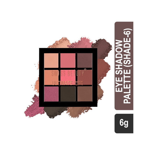 Swiss Beauty Ultimate Eye Shadow Palette (Shade-6) : 6 g