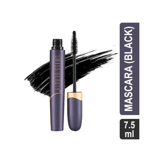 Swiss Beauty Bold Eyes Super Lash Waterproof Mascara (Black) : 7.5 ml