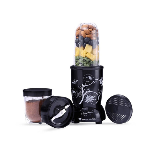 Wonderchef Nutri-Blend 400W Smoothie Maker (2 Jars, Black) (Black) : 1 unit