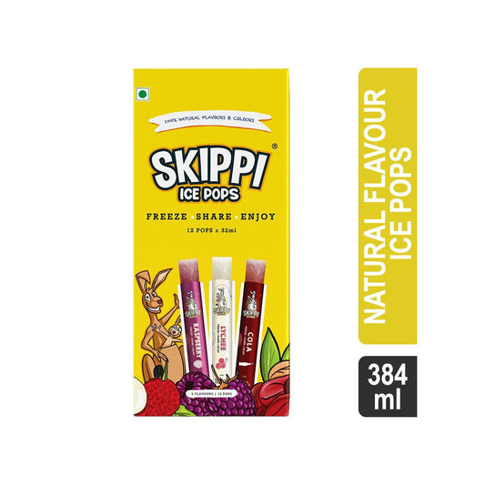 Skippi Natural Flavour Ice Pops : 384 ml