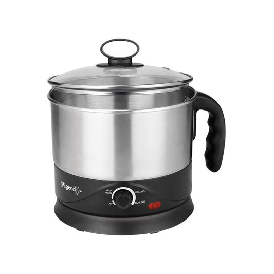Pigeon Multi Purpose Kettle (600W, FAV Kessel, Black & Silver) : 1 unit
