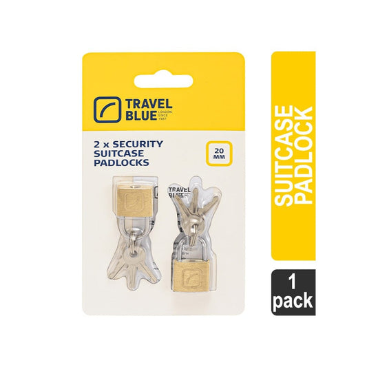 Travel Blue Security Suitcase Pad Lock (Gold) : 1 pack (2 pieces)