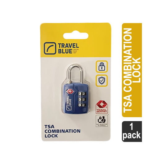 Travel Blue TSA Combination Lock (Blue) : 1 pack
