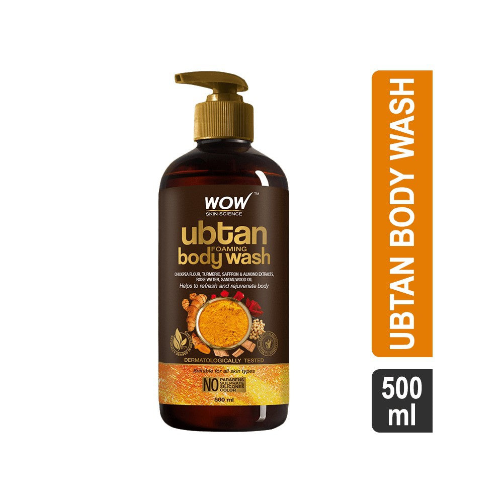 Wow Skin Science Ubtan Foaming Body Wash : 500 ml