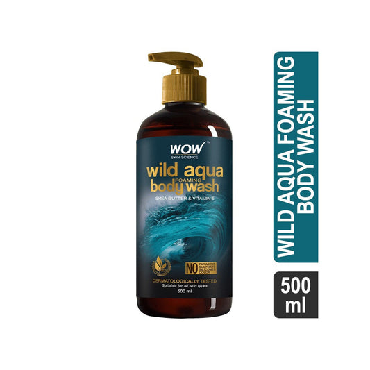 Wow Skin Science Wild Aqua Foaming Body Wash : 500 ml