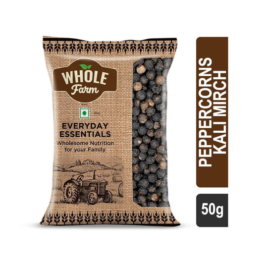Whole Farm Premium Peppercorns / Kali Mirch : 50 g