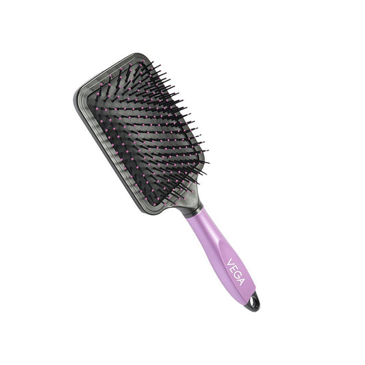 Vega Paddle Hair Brush (Black, Purple) : 1 piece