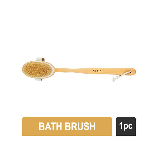 Vega Natural Bristle Bath Brush with Long Handle (NBA-1/3) : 1 piece