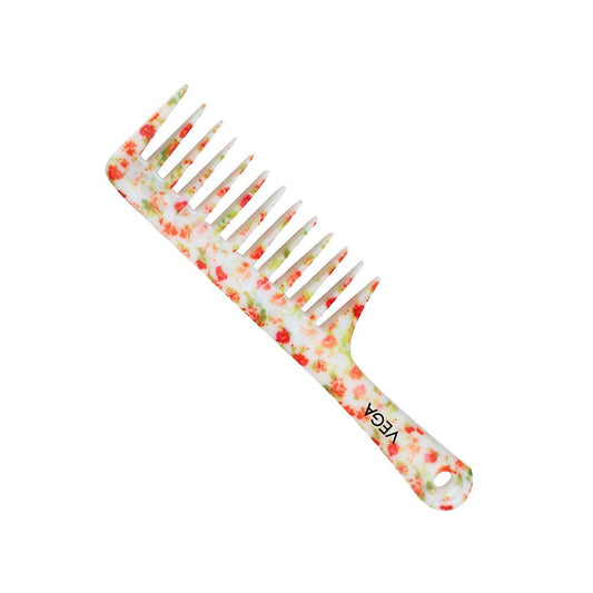 Vega Floral Shampoo Hair Comb (Large) (Multicolour) : 1 piece