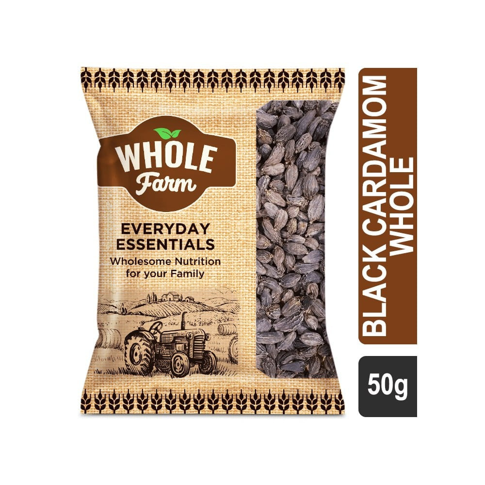 Whole Farm Premium Black Cardamom Whole : 50 g