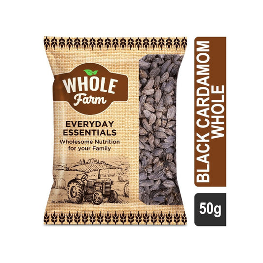 Whole Farm Premium Black Cardamom Whole : 50 g