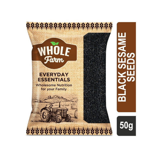 Whole Farm Premium Black Sesame Seeds : 50 g