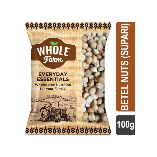 Whole Farm Premium Betel Nuts/Supari : 100 g