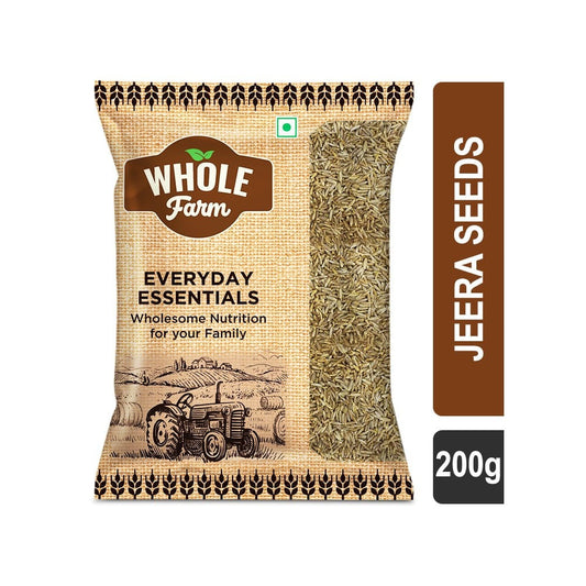 Whole Farm Premium Cumin Seeds / Jeera Seeds : 200 g