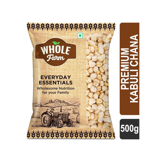 Whole Farm Premium Kabuli Chana (Big Size) : 500 g