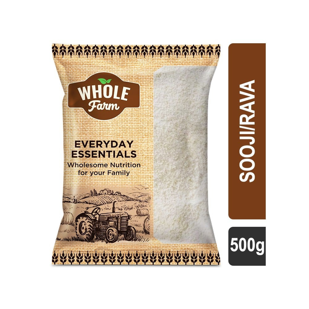 Whole Farm Premium Sooji/Rava : 500 g