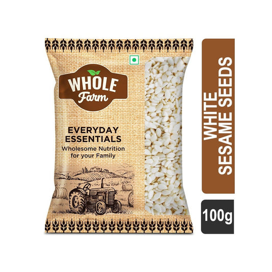 Whole Farm Premium White Sesame Seeds/Til : 100 g