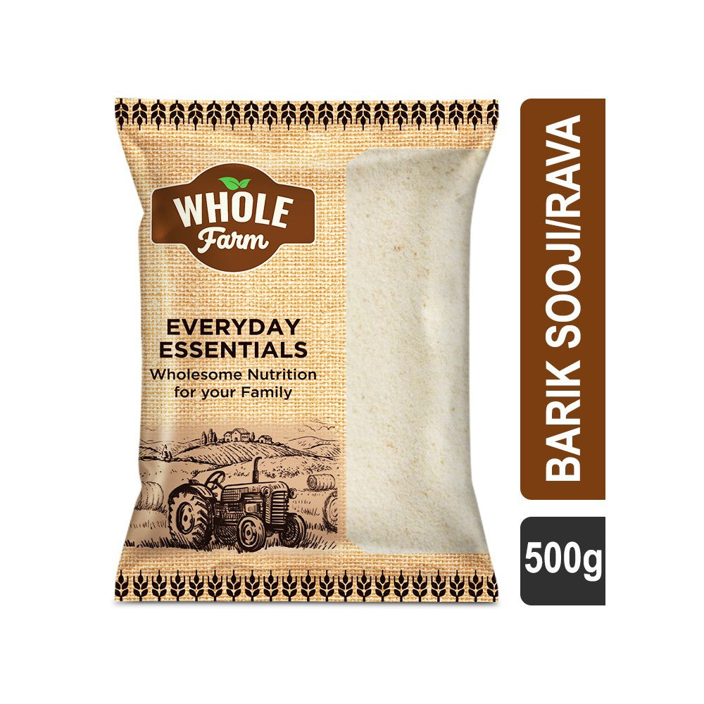 Whole Farm Premium Barik Sooji/Rava : 500 g