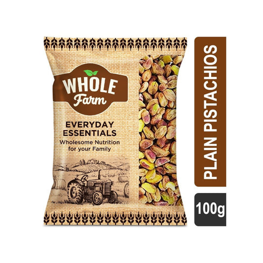 Whole Farm Premium Plain Pistachios : 100 g