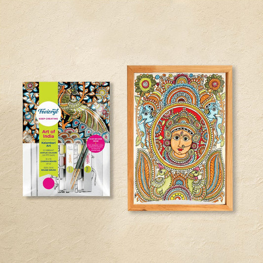 Pidilite Fevicryl DIY Self Painting Art of India - Kalamkari Art Kit : 1 kit