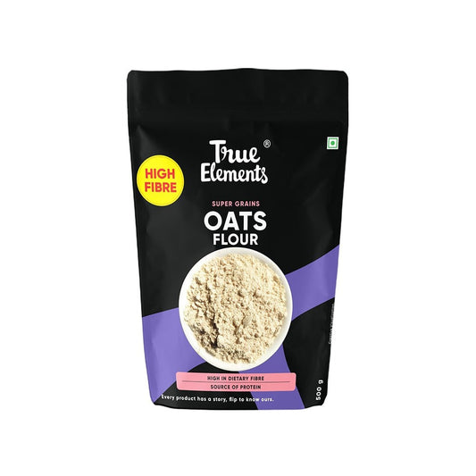 True Elements Super Grains Oat Flour - High-Fiber Atta : 500 g