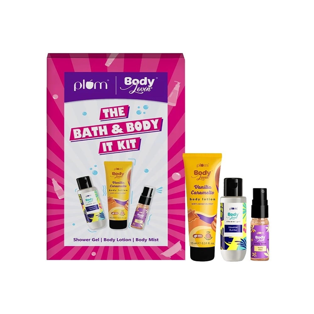 Plum BodyLovin' The Bath & Body It Travel Kit : 3 pcs