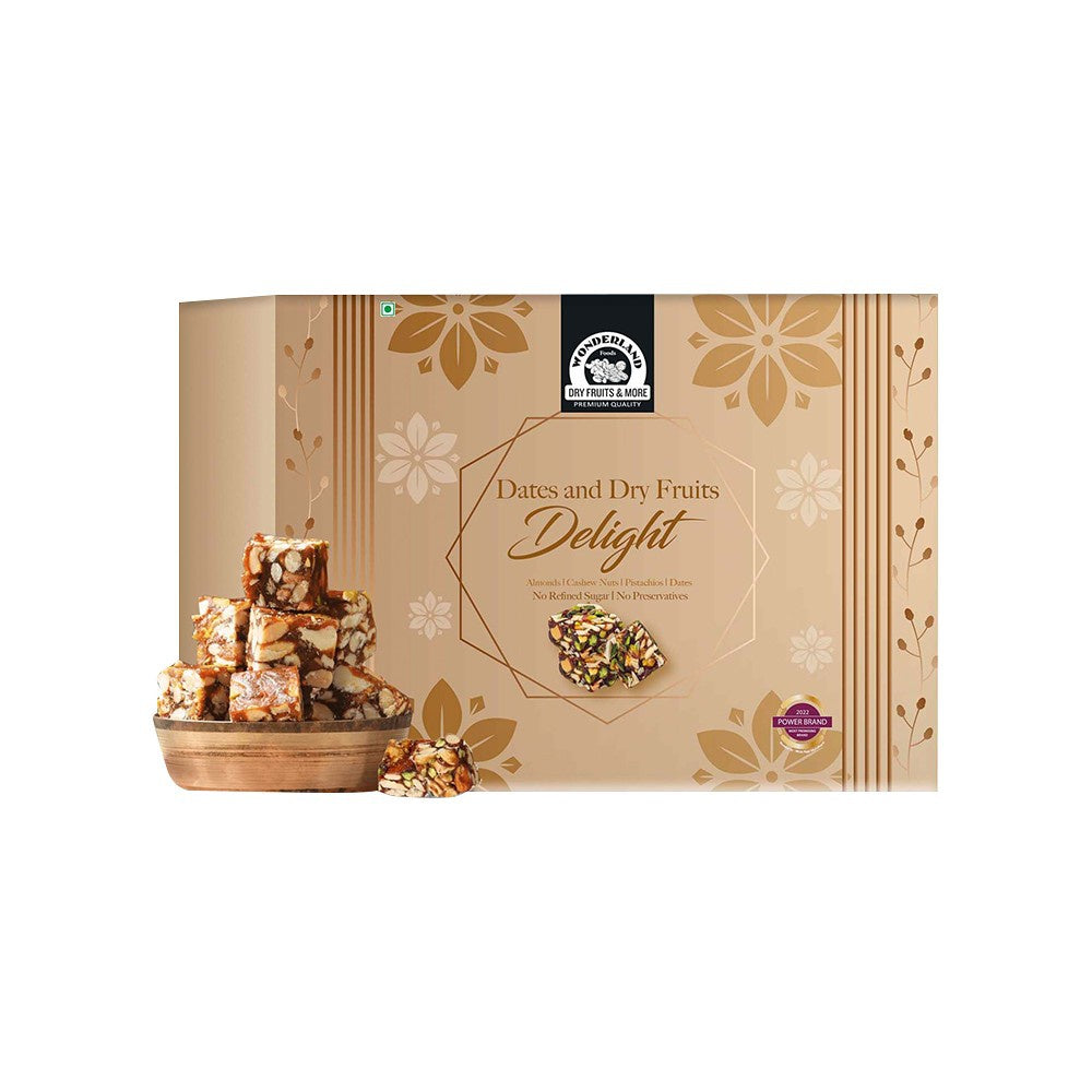 Wonderland Foods Dates and Dry Fruits Delight Bites : 200 g