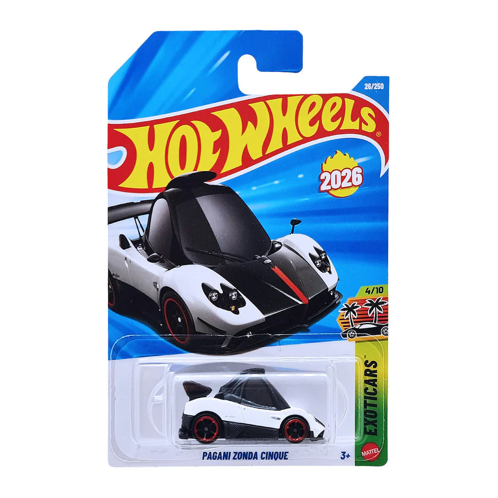 Pagani Zonda Cinque (White) – Hot Wheels by Mattel - Imported (B Case)