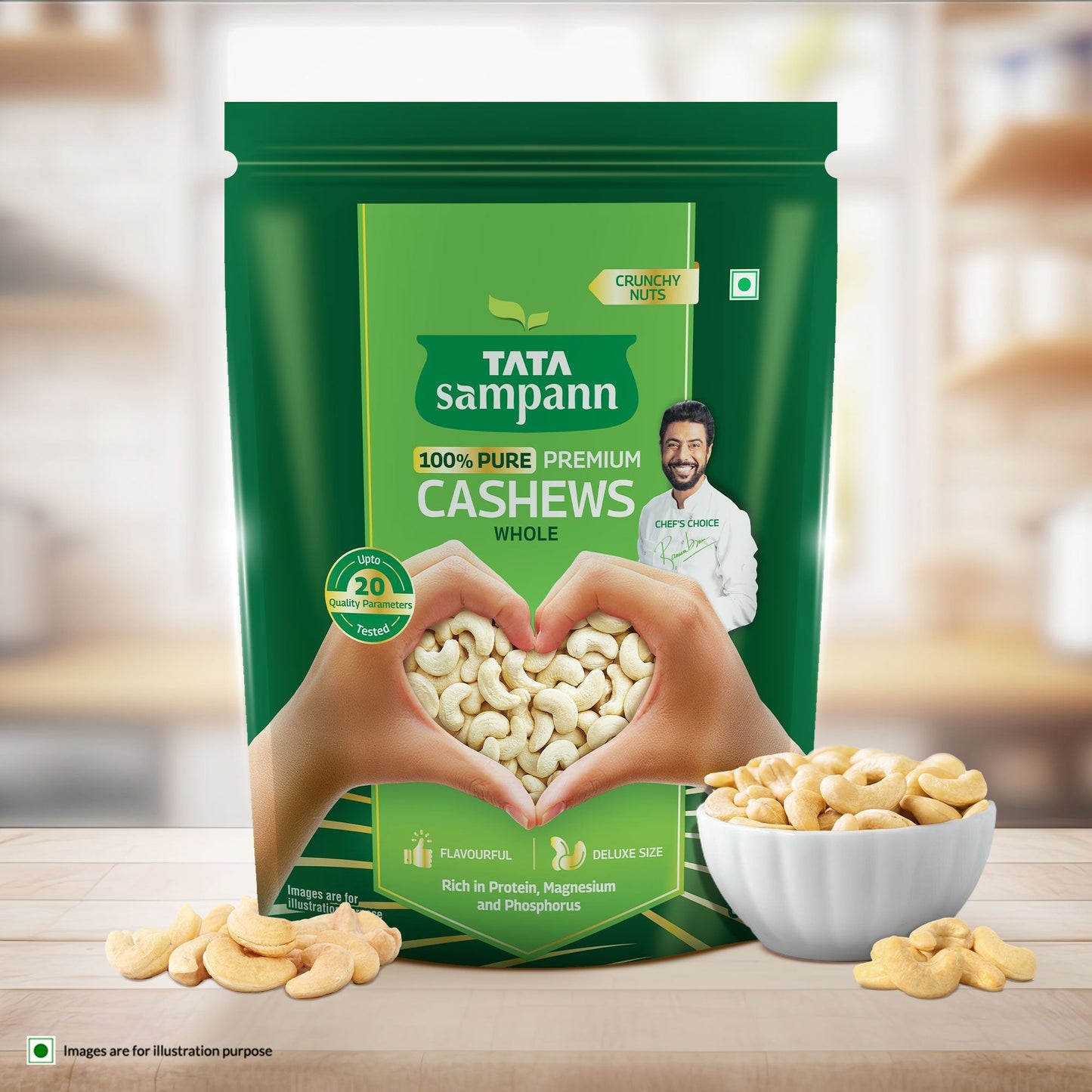 Tata Sampann Cashew (100% Pure Premium) : 200 g