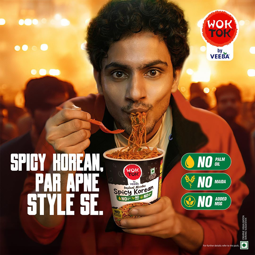 Wok Tok by Veeba Spicy Korean Instant Cup Noodles : 92.5 g