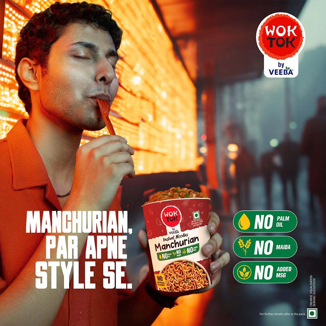 Wok Tok by Veeba Manchurian Instant Cup Noodles : 92.5 g