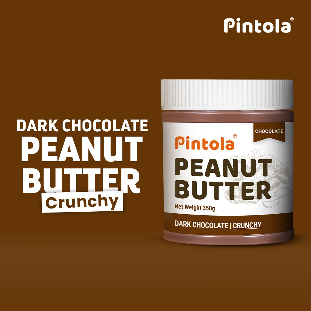 Pintola Dark Chocolate Crunchy Peanut Butter : 350 g