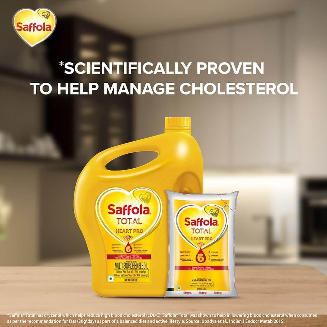 Saffola Total Pro Heart Conscious Edible Oil : 1 ltr