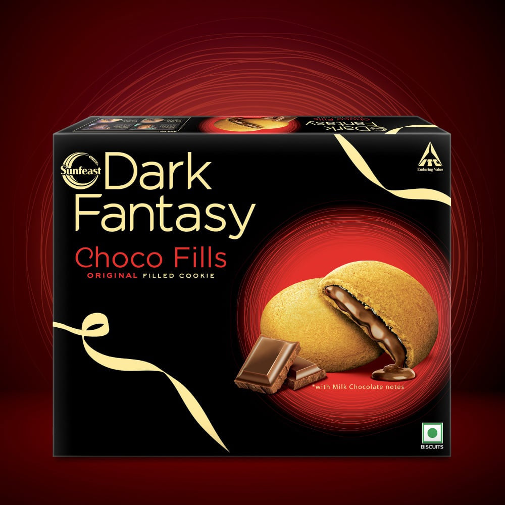 Sunfeast Dark Fantasy Biscuit - Choco Fills Cookies : 471.5 g (41 pieces)