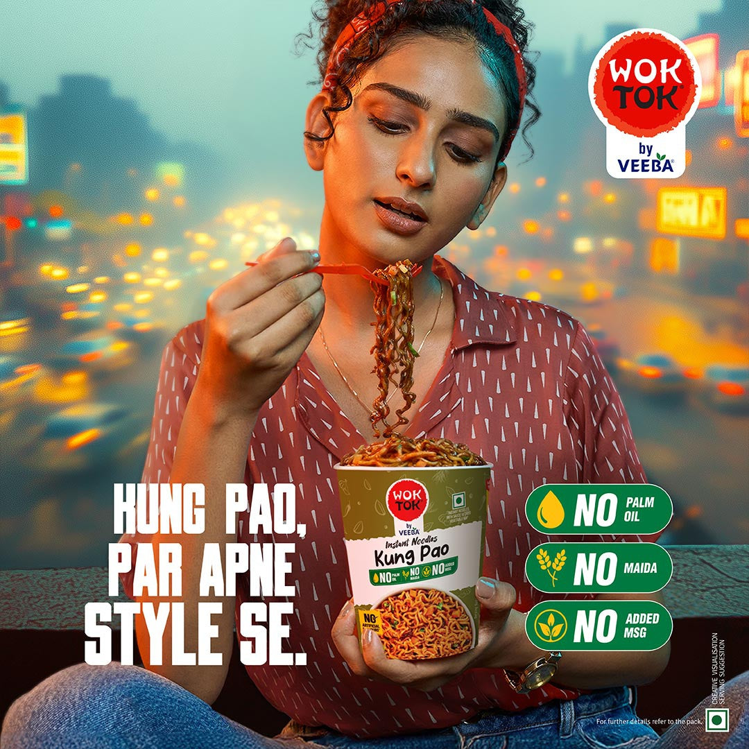 Wok Tok by Veeba Kung Pao Instant Cup Noodles : 92.5 g