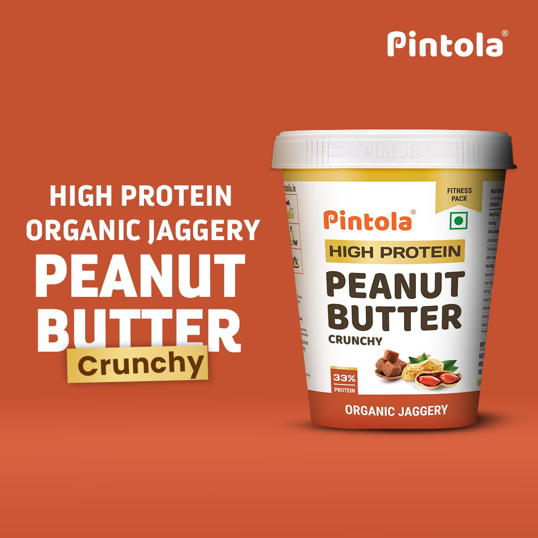 Pintola High Protein Crunchy Peanut Butter : 510 g