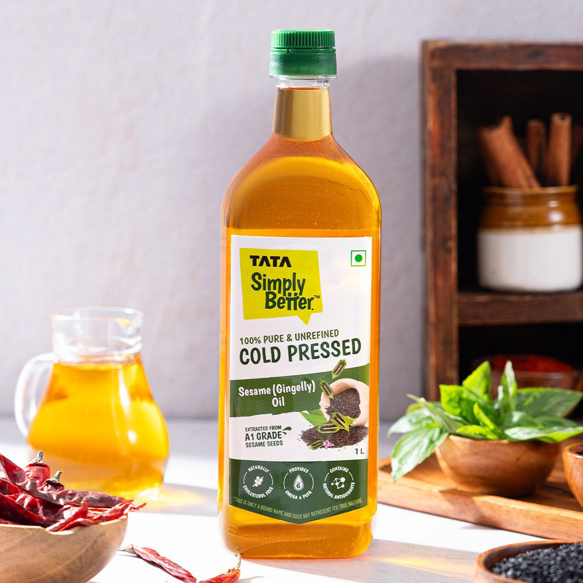 Tata Cold Pressed Sesame Oil /Til Oil : 1 ltr